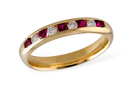 A148-01015: LDS WED RG .22 RUBY .38 TGW