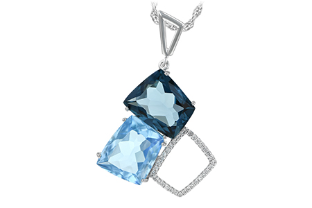 A243-51942: NECK 10.60 BLUE TOPAZ 10.73 TGW