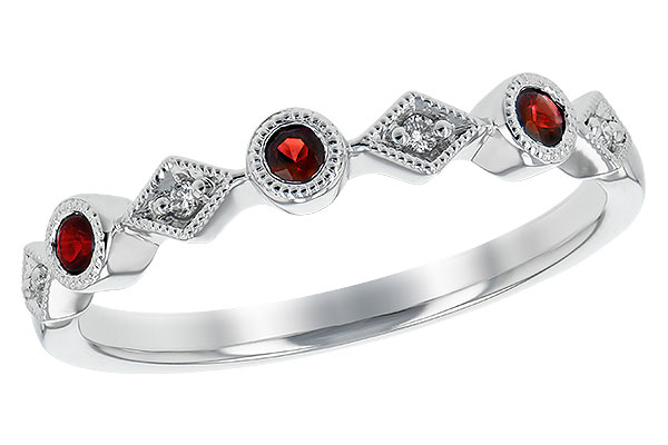 A244-36542: LDS WED RG .13 RUBY .16 TGW