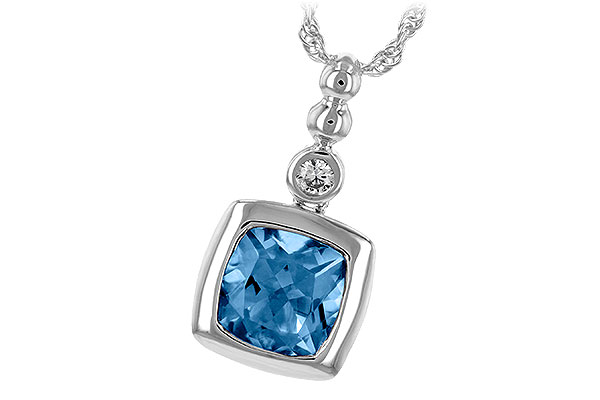 A244-41042: NECK 1.45 BLUE TOPAZ 1.49 TGW