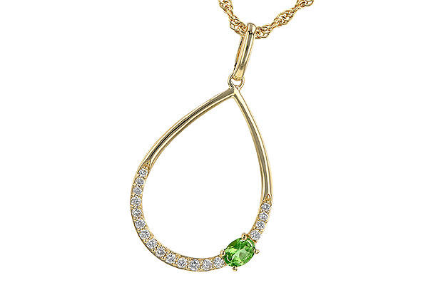 A245-34688: NECK .17 GREEN GARNET .26 TGW