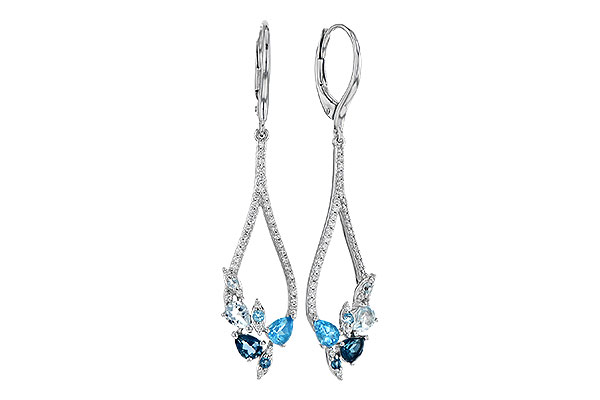 A328-03788: EARR 1.08 BLUE TOPAZ 1.35 TGW