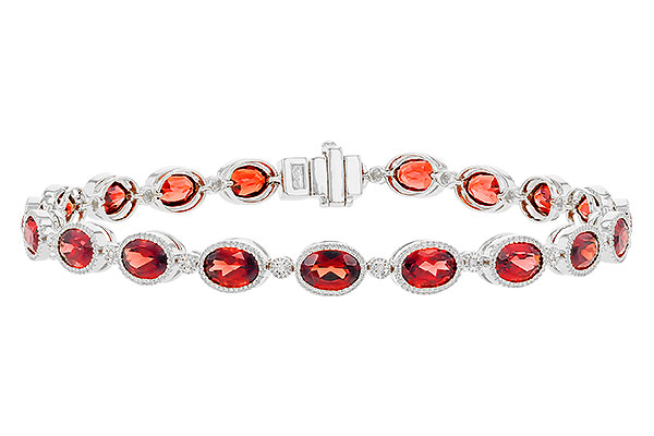 A328-92879: BRACELET 9.22 TW GARNET 9.26 TGW