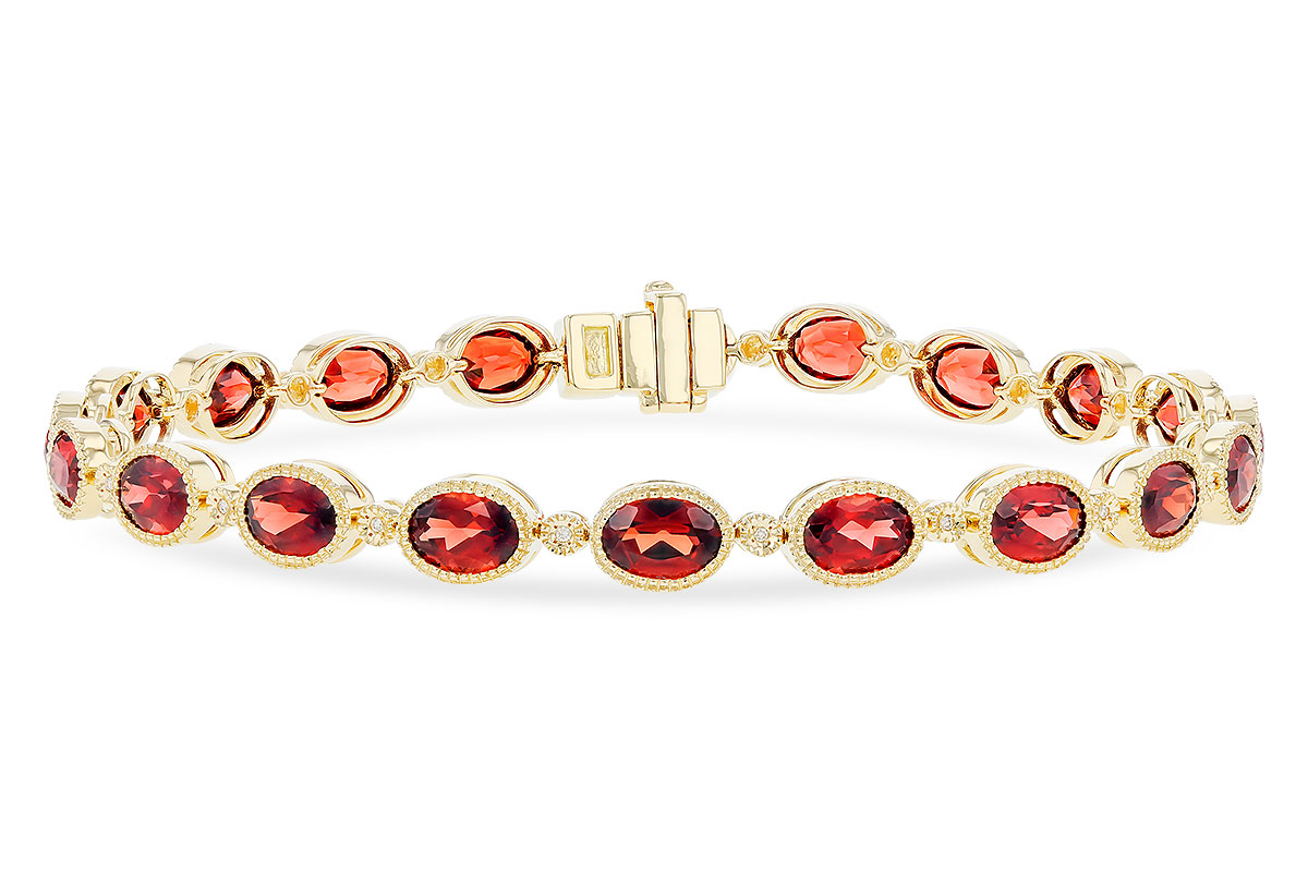 A328-92879: BRACELET 9.22 TW GARNET 9.26 TGW
