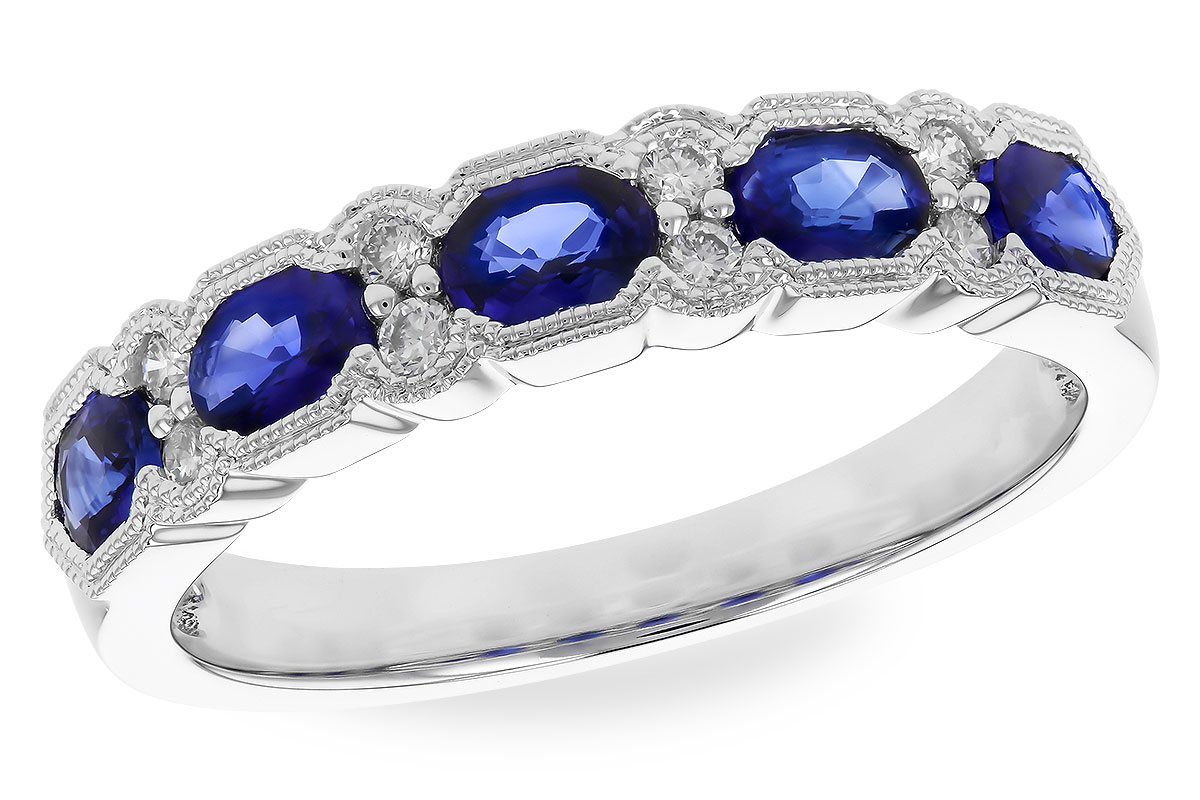 A328-96497: LDS WED RG .92 SAPPHIRE 1.04 TGW