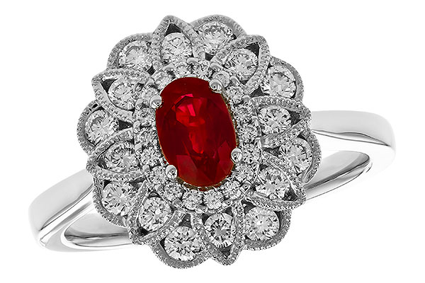 A328-98306: LDS RG .55 TW RUBY 1.07 TGW (6x4MM RUBY)