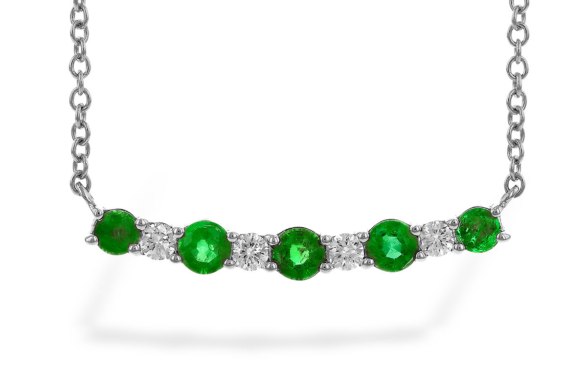 A328-98315: NECK .43 TW EMERALD .55 TGW