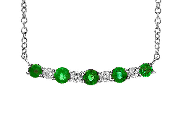 A328-98315: NECK .43 TW EMERALD .55 TGW