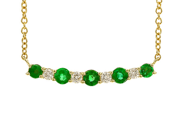 A328-98315: NECK .43 TW EMERALD .55 TGW