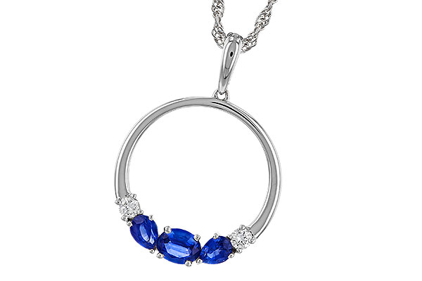 A329-83751: NECKLACE .81 SAPP .91 TGW