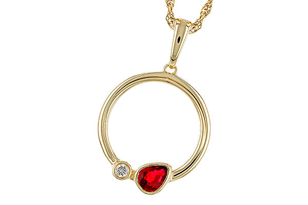 A329-83797: NECKLACE .24 RUBY .26 TGW