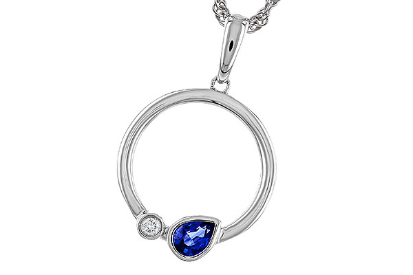 A329-83806: NECKLACE .26 SAPPHIRE .28 TGW