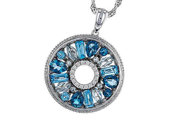 A329-85579: NECKLACE 1.67 BLUE TOPAZ 1.72 TGW