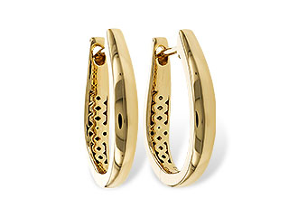 A329-87442: GOLD EARRINGS (17MM)