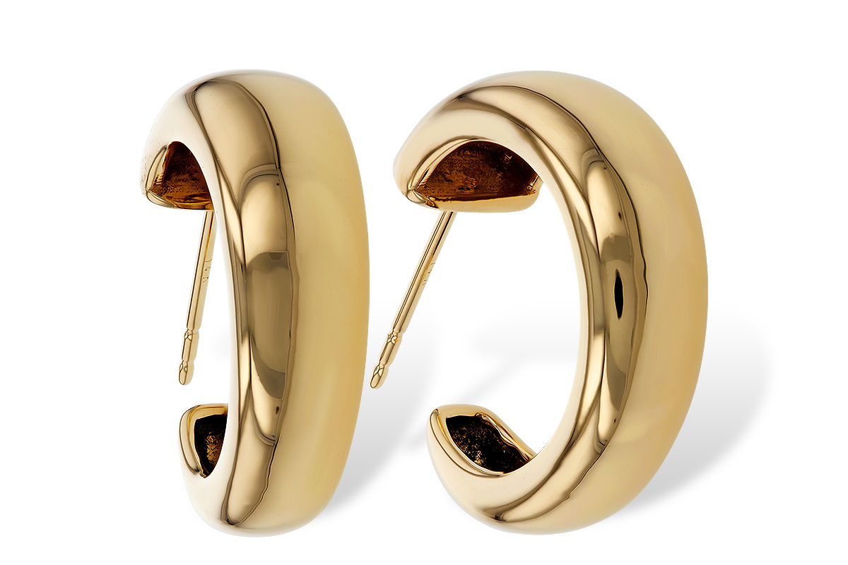A329-89197: GOLD EARRINGS (20MM)