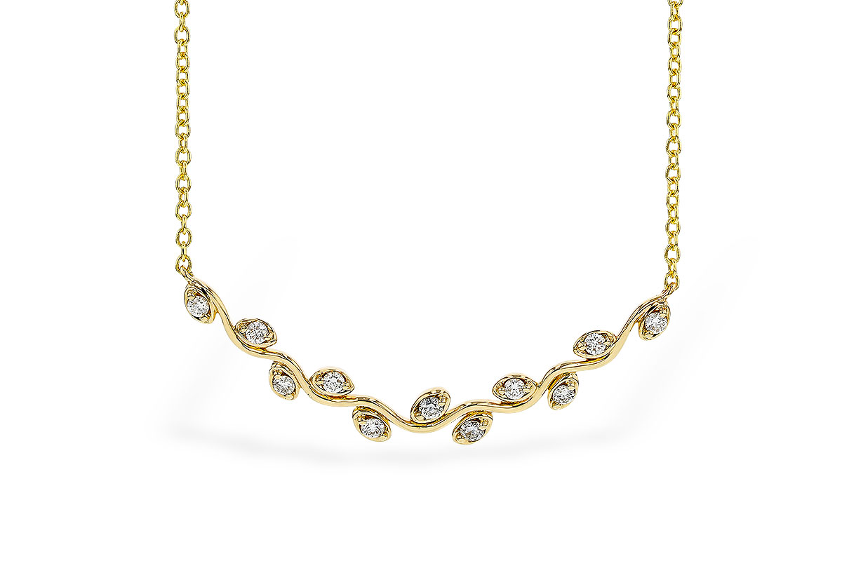 A329-89224: NECKLACE .25 TW (18")
