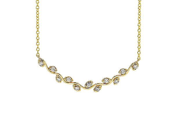 A329-89224: NECKLACE .25 TW (18")