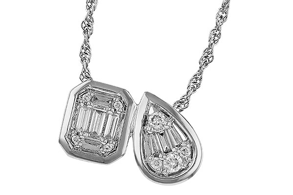 A329-89242: NECKLACE .17 BAG .25 TW