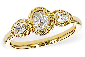 A329-89260: LDS DIA RG .60 TW FANCY CUT DIAMONDS