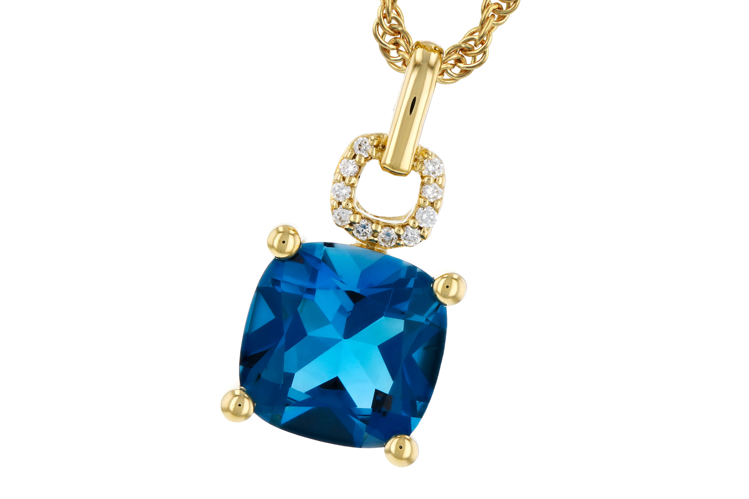 A330-74679: NECK 2.16 LONDON BLUE TOPAZ 2.18 TGW (8MM LBT)