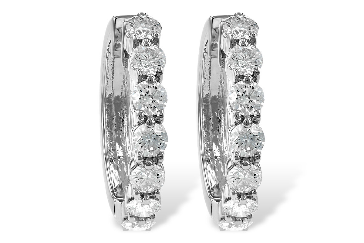 B240-75569: EARRINGS 2 CT TW