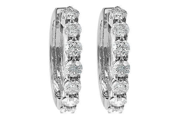 B240-75569: EARRINGS 2 CT TW