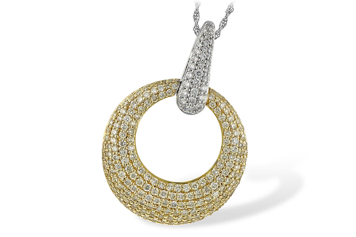 B244-39260: NECK 1.64 YELLOW DIAS 1.90 TW
