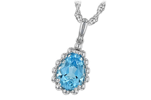 B244-40169: NECKLACE 1.55 CT BLUE TOPAZ