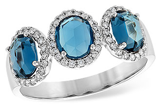 B245-27442: LDS RG 1.80 TW LONDON BLUE TOPAZ 2.02 TGW