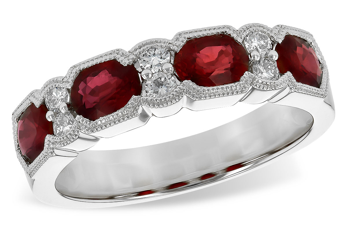 B245-29251: LDS WED RG 1.66 RUBY 1.84 TGW (5x4MM RUBY)