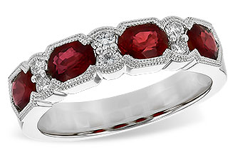B245-29251: LDS WED RG 1.66 RUBY 1.84 TGW (5x4MM RUBY)