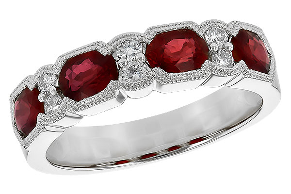 B245-29251: LDS WED RG 1.66 RUBY 1.84 TGW (5x4MM RUBY)