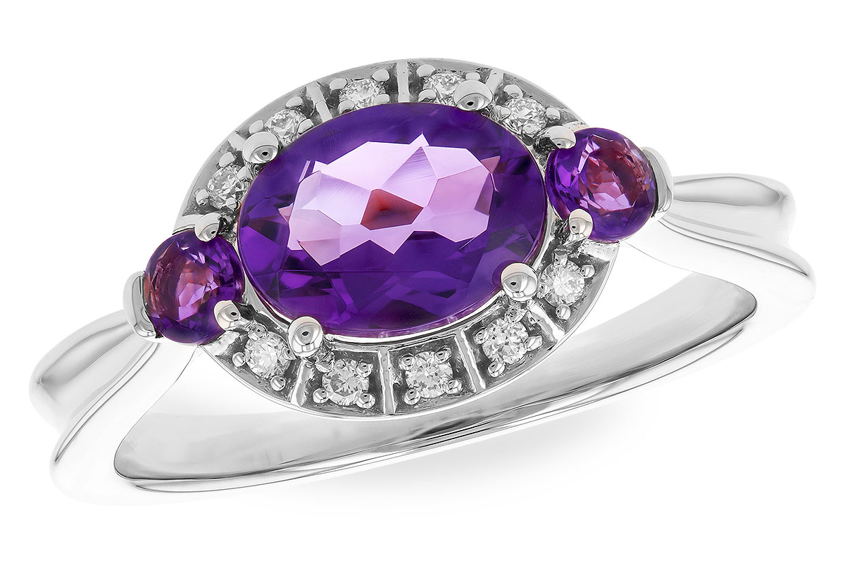 B328-93806: LDS RG 1.32 TW AMETHYST 1.40 TGW