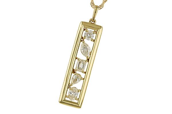 B328-99206: NECKLACE .85 TW FANCY CUT DIAMONDS