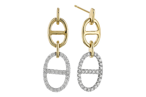 B328-99215: EARRINGS .36 TW