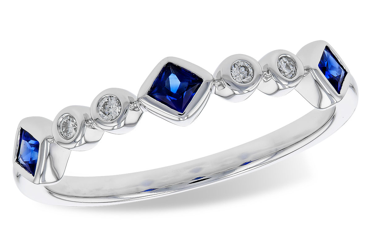 B329-86460: LDS WED RG .25 SAPPHIRE .30 TGW