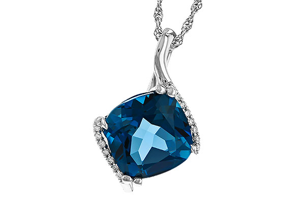B329-88333: NECK 4.42 LONDON BLUE TOPAZ 4.50 TGW (10MM LBT)