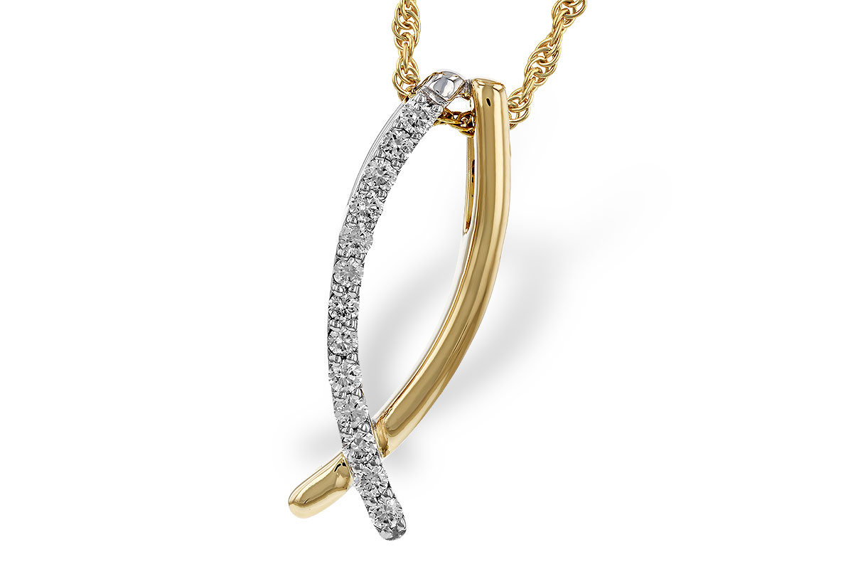 B329-89206: NECKLACE .25 TW