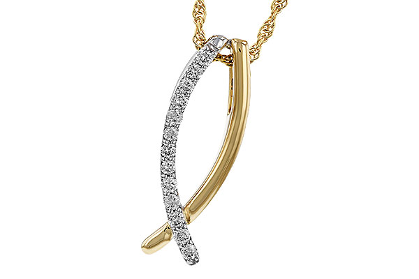 B329-89206: NECKLACE .25 TW