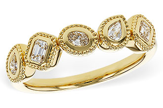 B329-89260: LDS DIA WED RG .34 TW FANCY CUT DIAS