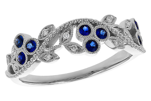 B329-90097: LDS WED RG .23 SAPPHIRE .29 TGW