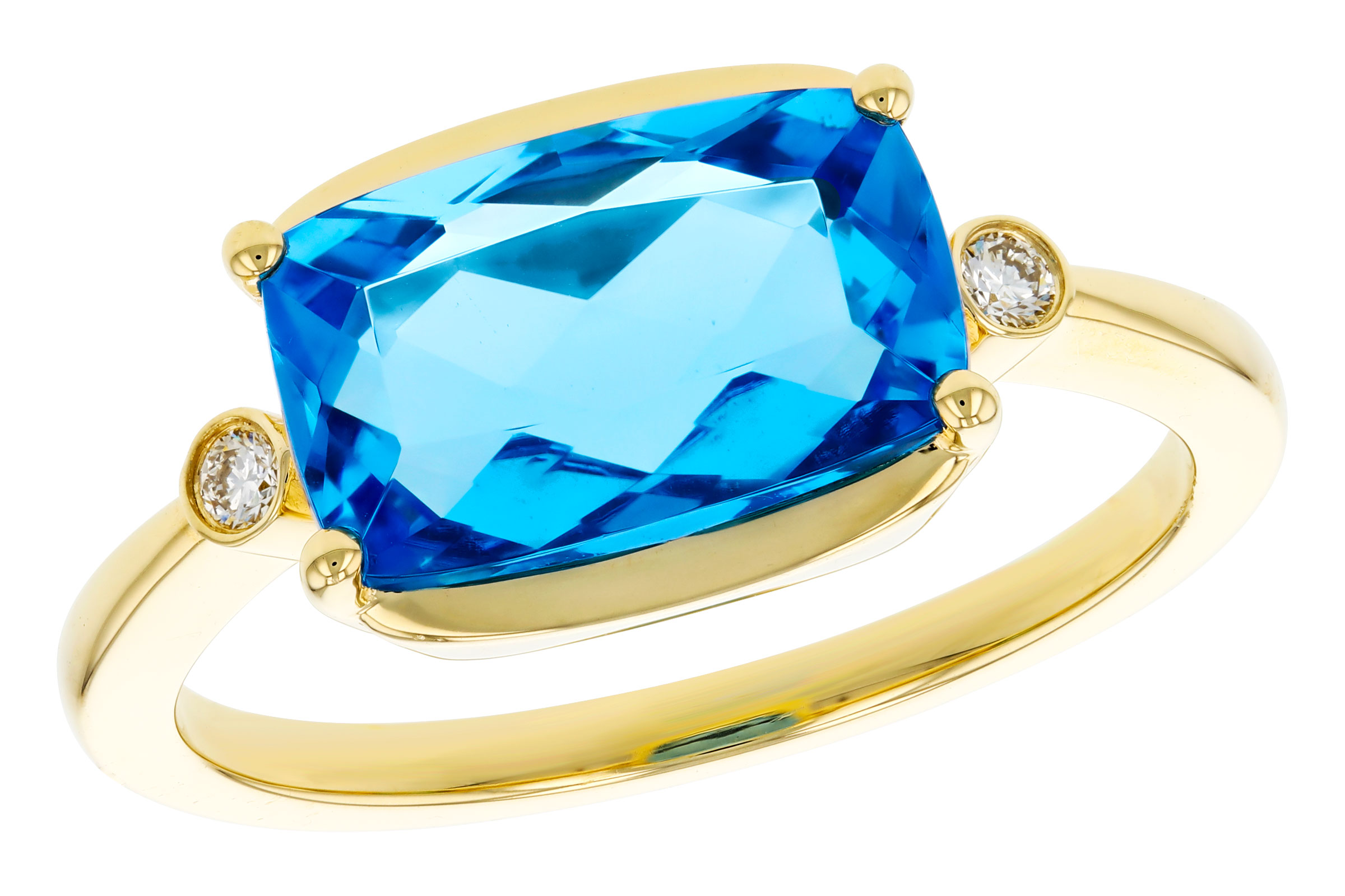 B330-74651: LDS RG 2.88 BLUE TOPAZ 2.92 TGW (11x7MM BT)