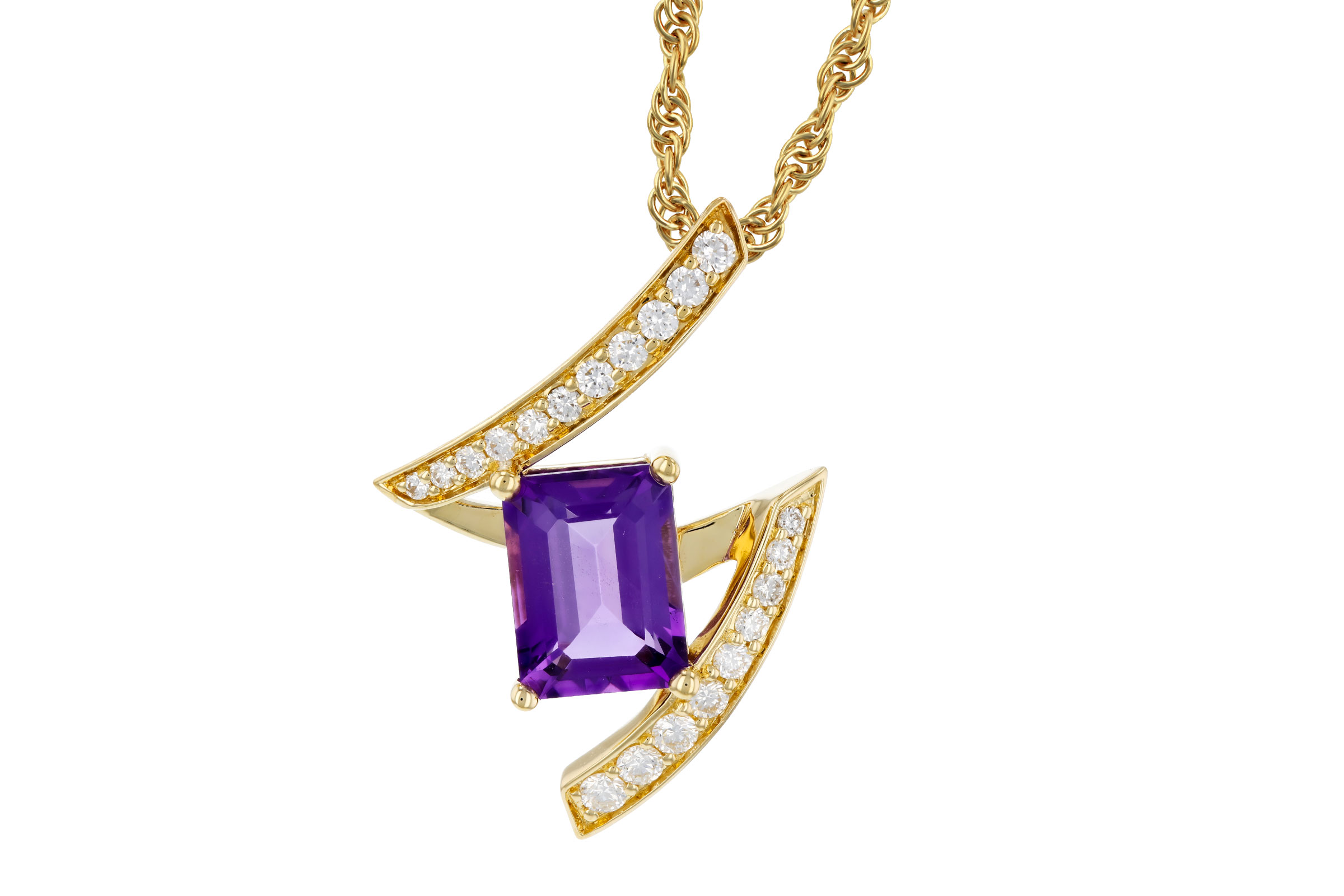 B330-75606: NECKLACE 1.36 AMETHYST 1.56 TGW (8x6MM AMY)