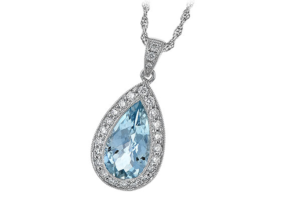 C060-81078: NECKLACE 2.20 AQUA 2.55 TGW