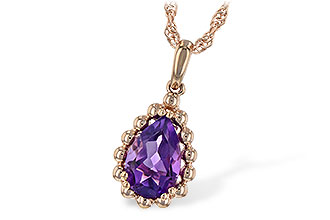 C244-40160: NECKLACE 1.06 CT AMETHYST