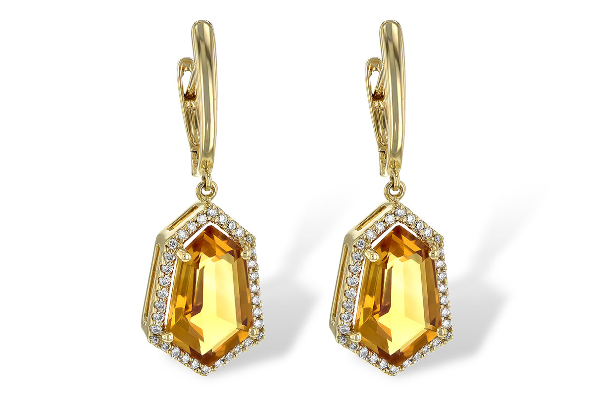 C245-28315: EARR 3.80 TW CITRINE 4.05 TGW