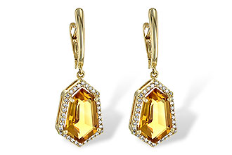 C245-28315: EARR 3.80 TW CITRINE 4.05 TGW