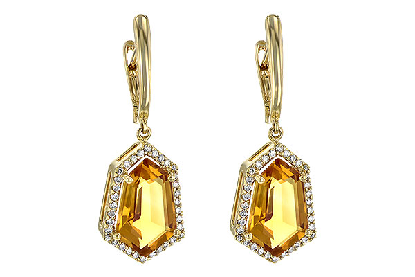 C245-28315: EARR 3.80 TW CITRINE 4.05 TGW