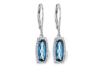 C245-32851: EARR 2.10 LONDON BLUE TOPAZ 2.28 TGW