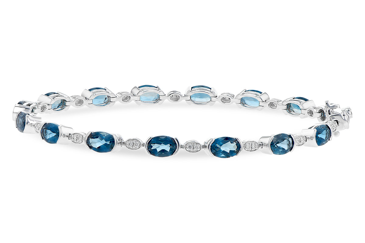 C245-32906: BRACELET 7.20 LONDON BLUE TOPAZ 7.36 TGW